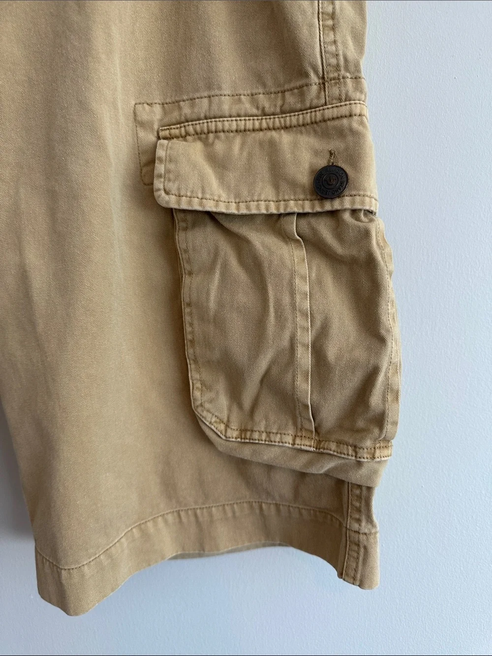 True Religion Mens Cargo Shorts 32 Tan‎ Utility Outdoor Camping Fishing